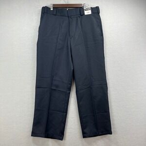 Tact Squad Uniform Trousers Men 37x26 Navy At Ease Waistband Security Work Pants
